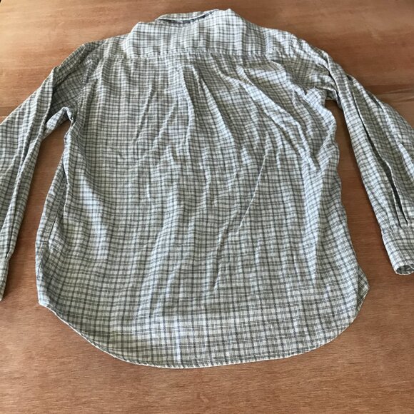 Ermenegildo Zegna Shirt Men S Black Plaid Pocket Button Down Long Sleeve 18164 - Picture 2 of 16